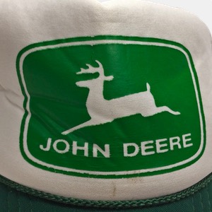 deere trucker hat closeup