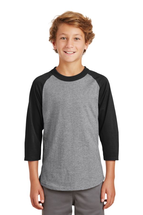 YT200 Sportek Youth ColorBlock Raglan Jersey